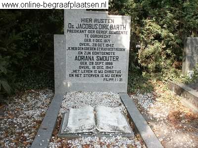 Begraafsteen Barth & Jaantje Smouter